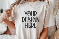 Ivory Comfort Colors 1717 Christmas Mockup, CC 1717 Product Image 1