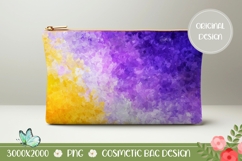 Abstract Cosmetic Bag PNG, Purple Cosmetic Bag Design Product Image 1