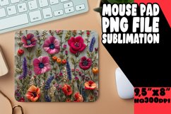 Radiant Petal Haven: 3D Sublimation Mouse Pad Art Product Image 1