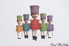 Cute Nutcracker Watercolor Clipart PNG Product Image 1