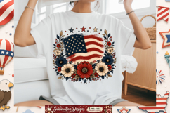 Patriotic Floral American Flag Design |250 Years Celebration Product Image 1