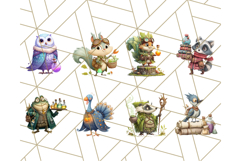 Forest Alchemist Animals Clipart PNG, Fall Animal Png Product Image 6