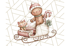 Gingerbread People Clipart, Cute Cookie PNG Illustrations Product Image 2