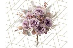 Whimsy Winter Florals Clipart PNG, Christmas Png Clipart Product Image 2