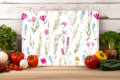 Watercolor Wildflower Cutting Board | Cutting Board png Product Image 4
