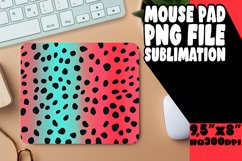 Colorful Glittery Leopard Mouse Pad Design PNG Product Image 1