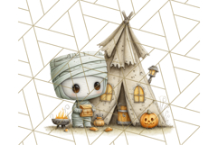 Midnight Monster Camp Out Clipart PNG, Halloween Png Product Image 2