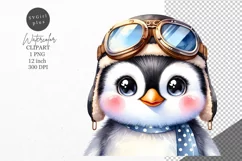 Penguin clipart, Winter clipart, Christmas clipart Product Image 1