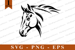 Horse SVG, Horse vector, Horse Silhouette, Cut files Product Image 1