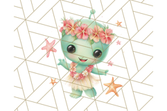 Alien Vacation Clipart PNG, Cute Summer Galaxy Art Clip Art Product Image 2