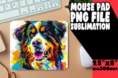 Elegant Abstract Dog Pattern Mouse Pad PNG Product Image 1