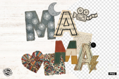 Mother's Day Mama Collage PNG Sublimation Product Image 1