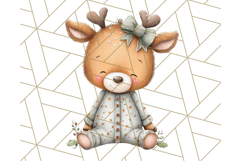 Christmas Pets in Pajamas Clipart PNG, Christmas Png Clipart Product Image 2