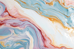 A vibrant abstract painting with swirling colors and fluid Product Image 1