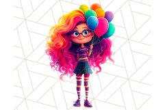 Teen Girl Clipart PNG, Fun Character Illustration Product Image 2