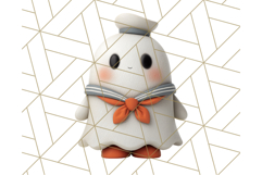 Cute Halloween Ghost Clipart Costume PNG, Halloween Png Product Image 2