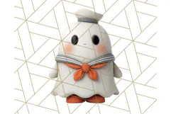 Cute Halloween Ghost Clipart Costume PNG, Halloween Png Product Image 2