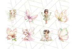 Whimsical Fairies and Butterflies PNG, Pastel Fantasy Art Product Image 4