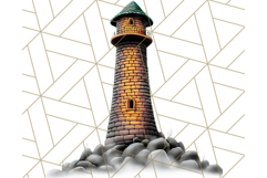 Halloween Buildings Clipart PNG, Haunted Houses Art Product Image 2