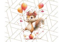 Winter Animal Masquerade Clipart PNG Woodland Animals Product Image 2