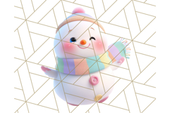 Adorable Snowman Character PNG Clipart Product Image 2