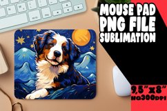 Artistic Dog Mouse Pad - PNG Sublimation Design Product Image 1