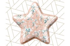 Cute Puffy Star Clipart PNG, 3D Glossy Pastel Stars Clip Art Product Image 2