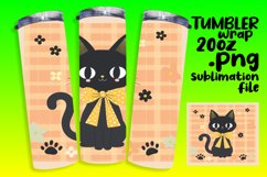 Watercolor Kitten Tumbler Wrap Design Product Image 1