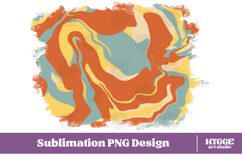 Retro Background Png Fluid Marble Paper Sublimation Splash Product Image 1