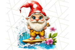Beach Gnome Clipart Bundle, Cute Summer Gnomes PNG Product Image 16