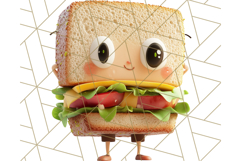 Cute Food PNG Clipart, 3D Adorable Kawaii Characters Png Product Image 2