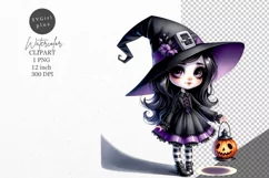 Halloween clipart, Witch clipart, Autumn clipart Product Image 1