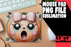 CHEERFUL MOUSE PAD INSPIRATIONAL PNG, Cute Pumpkin Product Image 1