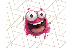 Slime Monster Clipart, Colorful Goo Graphics Png Product Image 2