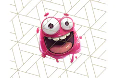 Slime Monster Clipart, Colorful Goo Graphics Png Product Image 2