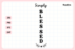 Porch Sign Saying SVG | Simply Blessed Product Image 3