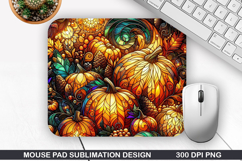 Pumpkin Mouse Pad Sublimation, Halloween Mouse Pad PNG Product Image 1