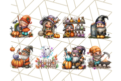 52 Spooky Gnome Village Clipart PNG Halloween Png Product Image 2