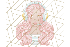 Pastel Gamer Girl Clipart PNG, Kawaii Gaming Elements Product Image 2