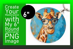 Giraffe Round Design - Sublimation Spring Product Image 1