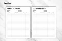 Travel Expenses Editable Template 1 | Travel Planner Product Image 3