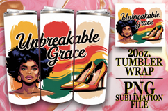 Joyful Spirits 20oz tumbler wrap, Juneteenth Product Image 1
