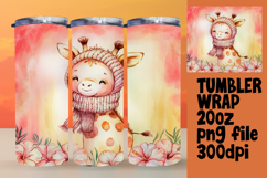 VIBRANT 20oz Tumbler Wrap for Sublimation , Animals Product Image 1