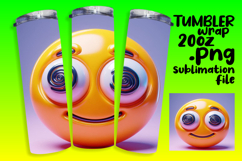 Custom Wraps for 20oz Tumbler , 3D Emoji Product Image 1