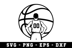 Basketball Player Svg |Basketball SVG Cut files | Cricut Product Image 1