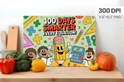 100 days of school Cutting Board PNG Design, Teacher PNG Product Image 1