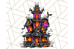 Haunted Houses Clipart PNG, Spooky Halloween Homes Product Image 2
