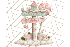 Pastel Christmas Clipart, Mint and Blush Holiday PNG Product Image 2