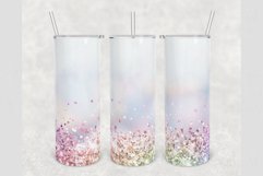 Holographic Rainbow Faux Glitter 20 oz tumbler sublimation Product Image 1