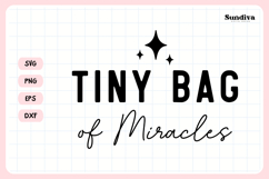 Funny Hangover Kit Saying SVG | Tiny Bag Of Miracles Product Image 3